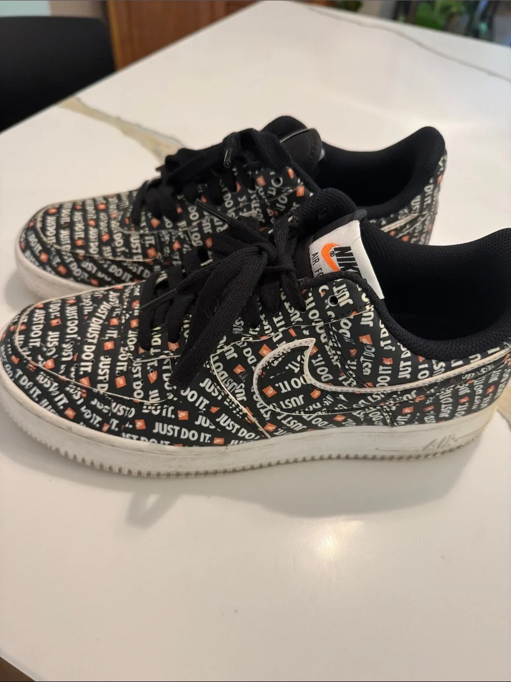 Nike Air Force 1 'Just Do It' Graphic Low Sneakers Men’s size 7.5. A06296-001
